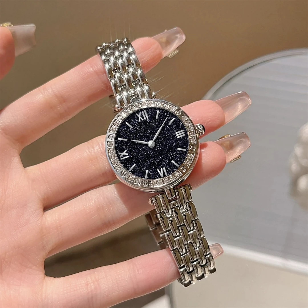 璀璨星空石英腕表轻奢时尚女表防水气质腕表