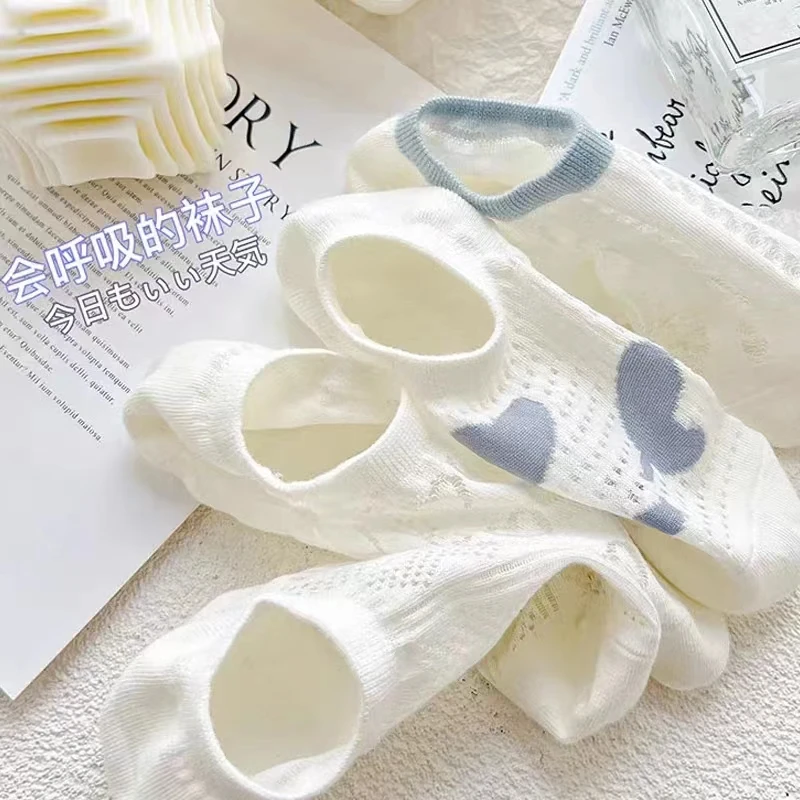 女士夏季透气薄款组合ins短袜