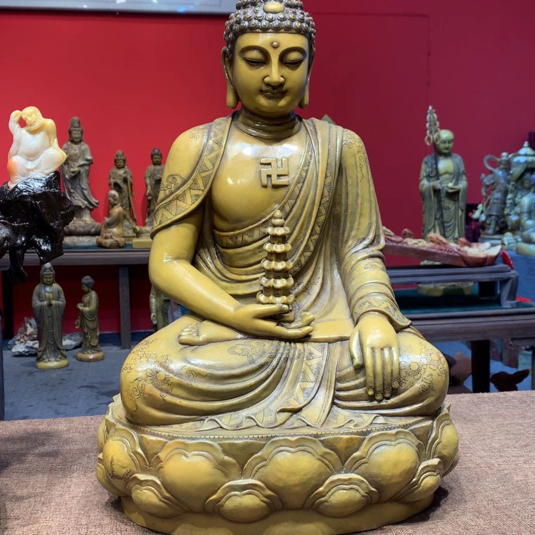 寿山石手工雕刻药师佛