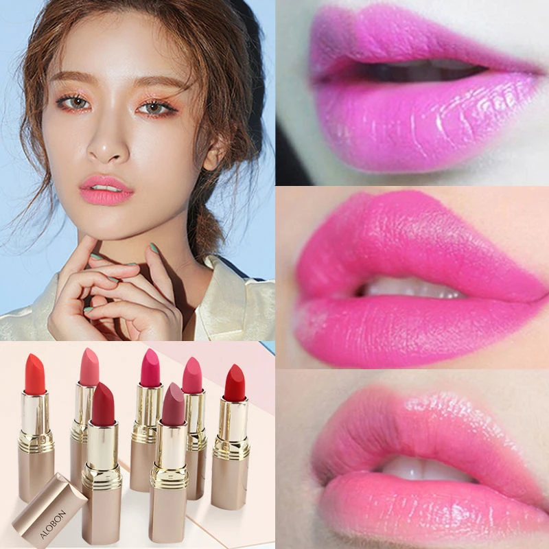 芭比粉口红公主粉女裸粉色桃红色滋润显白不易脱色不易掉色