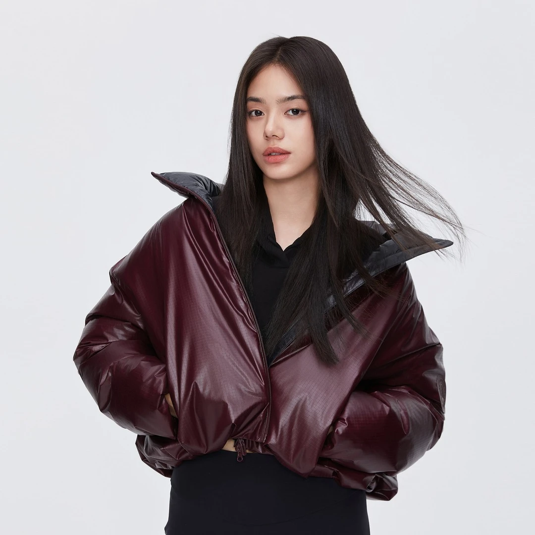 【泡芙联名款】波司登2024冬季鹅绒新款立领运动保暖女装短款羽绒服