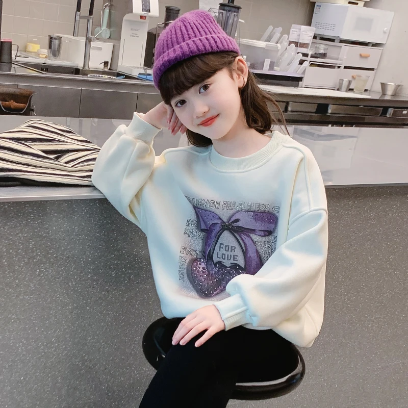 女童秋款卫衣2024新款洋气儿童秋冬装长袖女孩秋季长袖韩版上衣潮