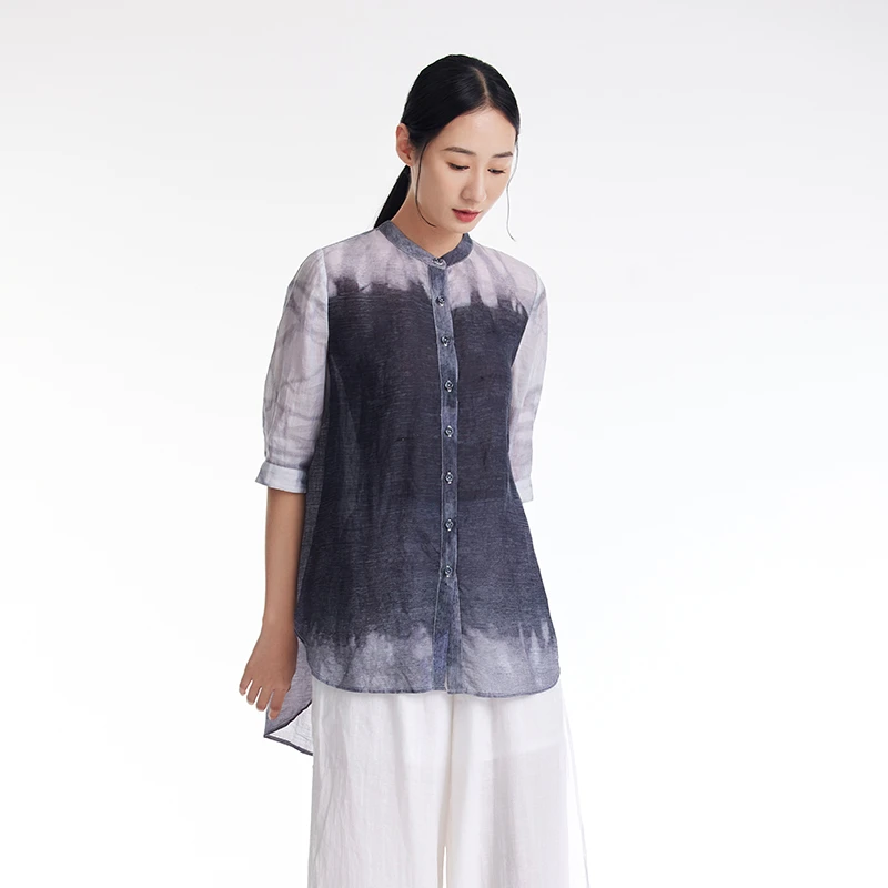 M..麻多多/2023春夏新款原创设计日系百搭气质衬衫苎麻23246304