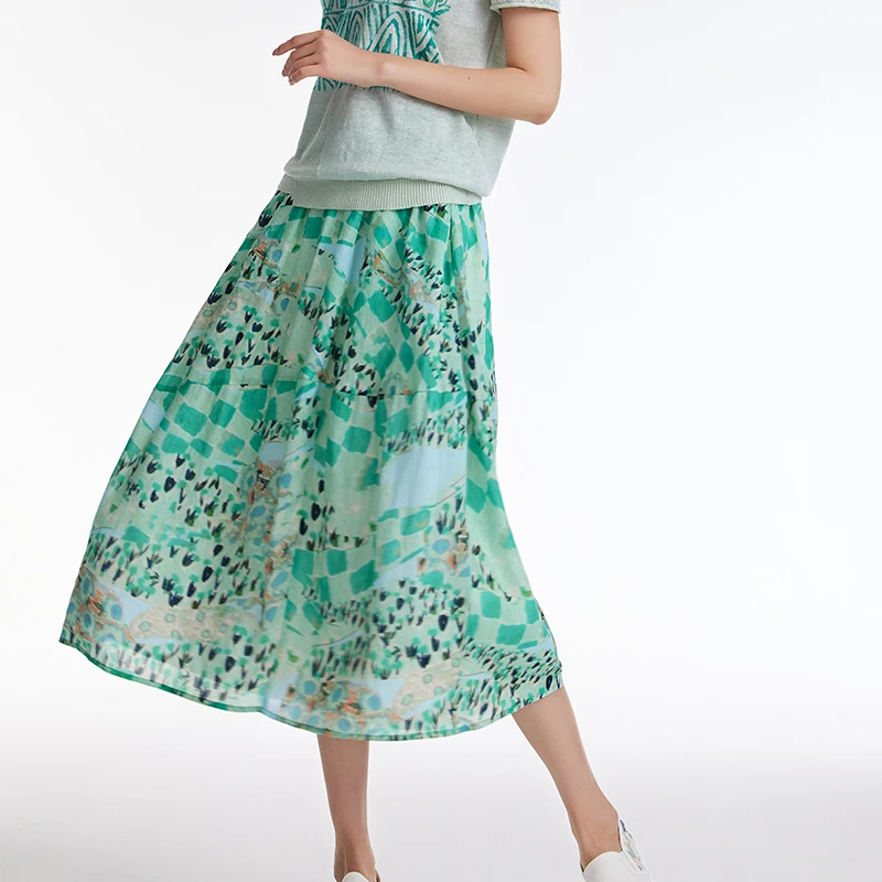 M..麻多多/2023春夏新款半身裙设计手绘图案文艺清新气质23246135