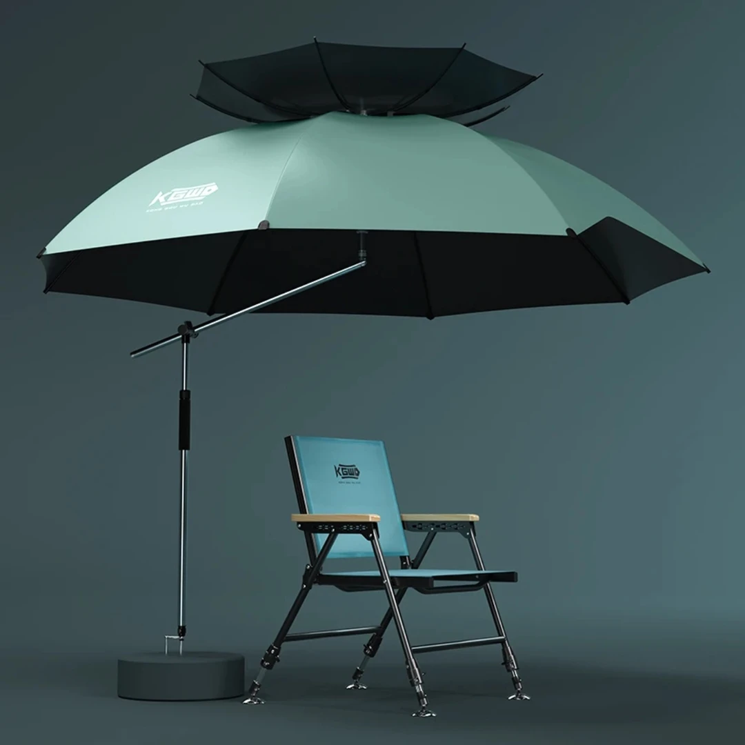 空钩悟道全遮光钓鱼伞 2.4米万向防雨新款钓鱼遮阳伞防晒垂钓雨伞