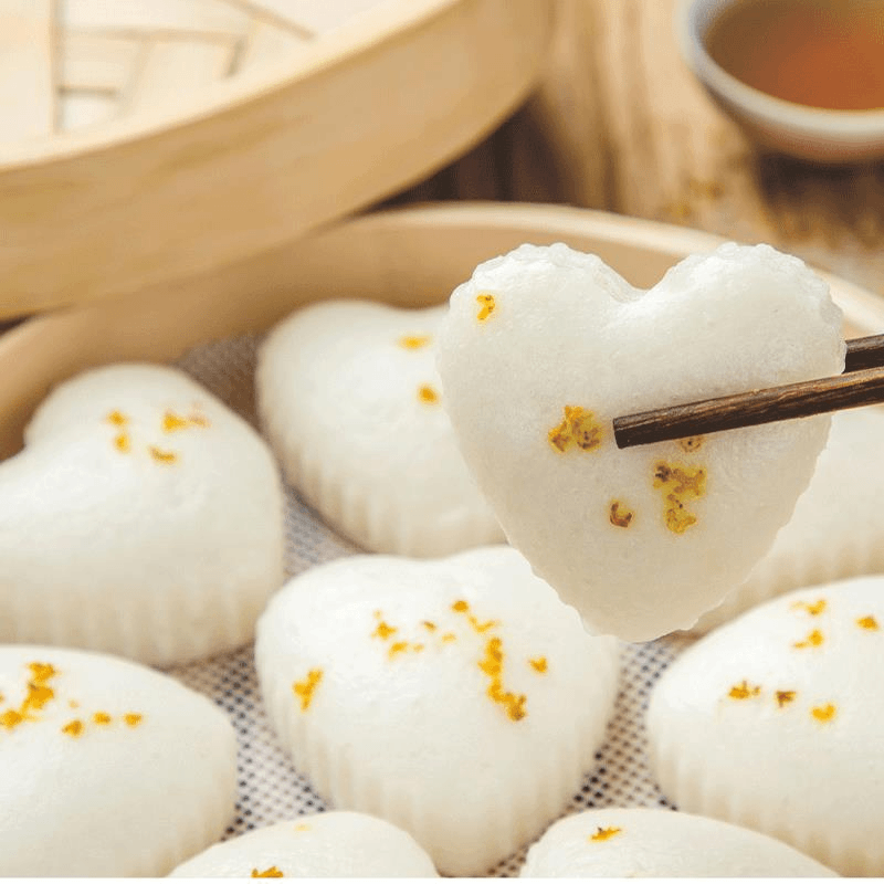 南美豹 头爱心桂花糕传统糕点特产糕白糖发糕早餐半成品酒店餐饮商用笋0g