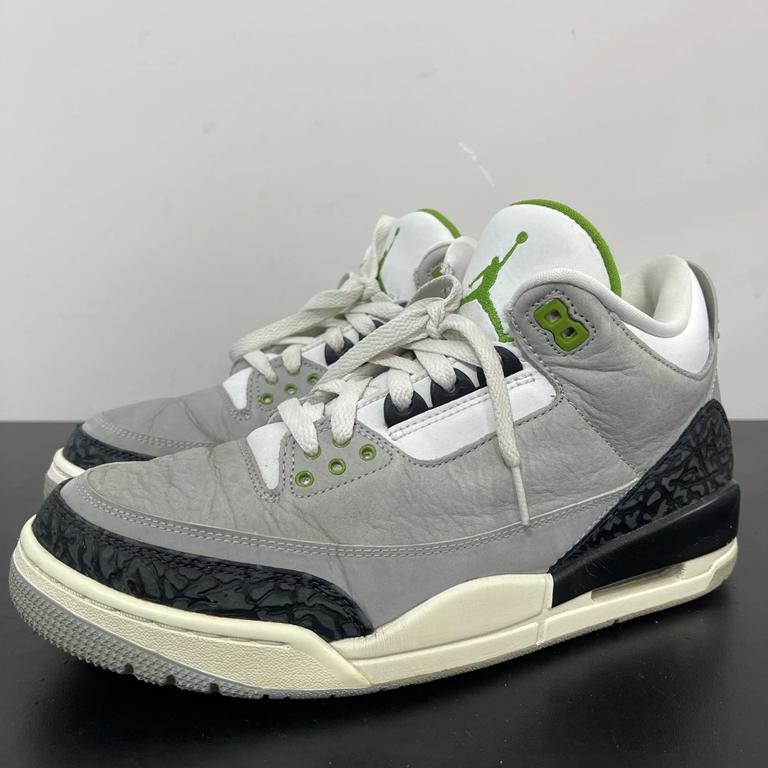 42.5码/Jordan AJ3叶绿素球鞋/9新/无原盒/公价1889