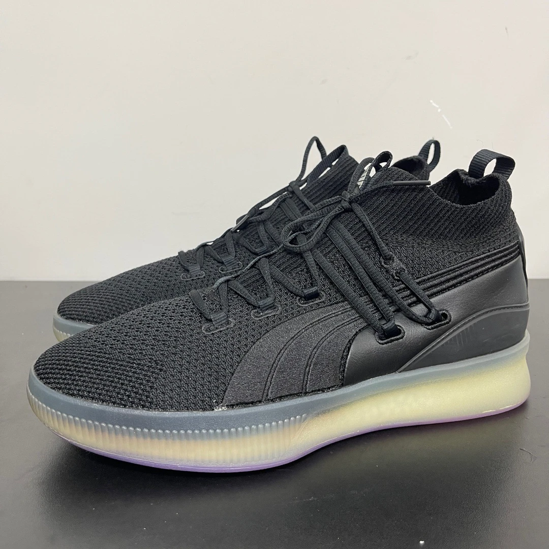 44.5码/PUMA Clyde黑中古球鞋/95新/无原盒/公价1599