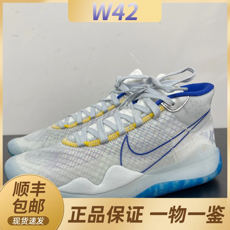 贰/41码/Nike KD12白蓝潮鞋球鞋/97新/无原盒