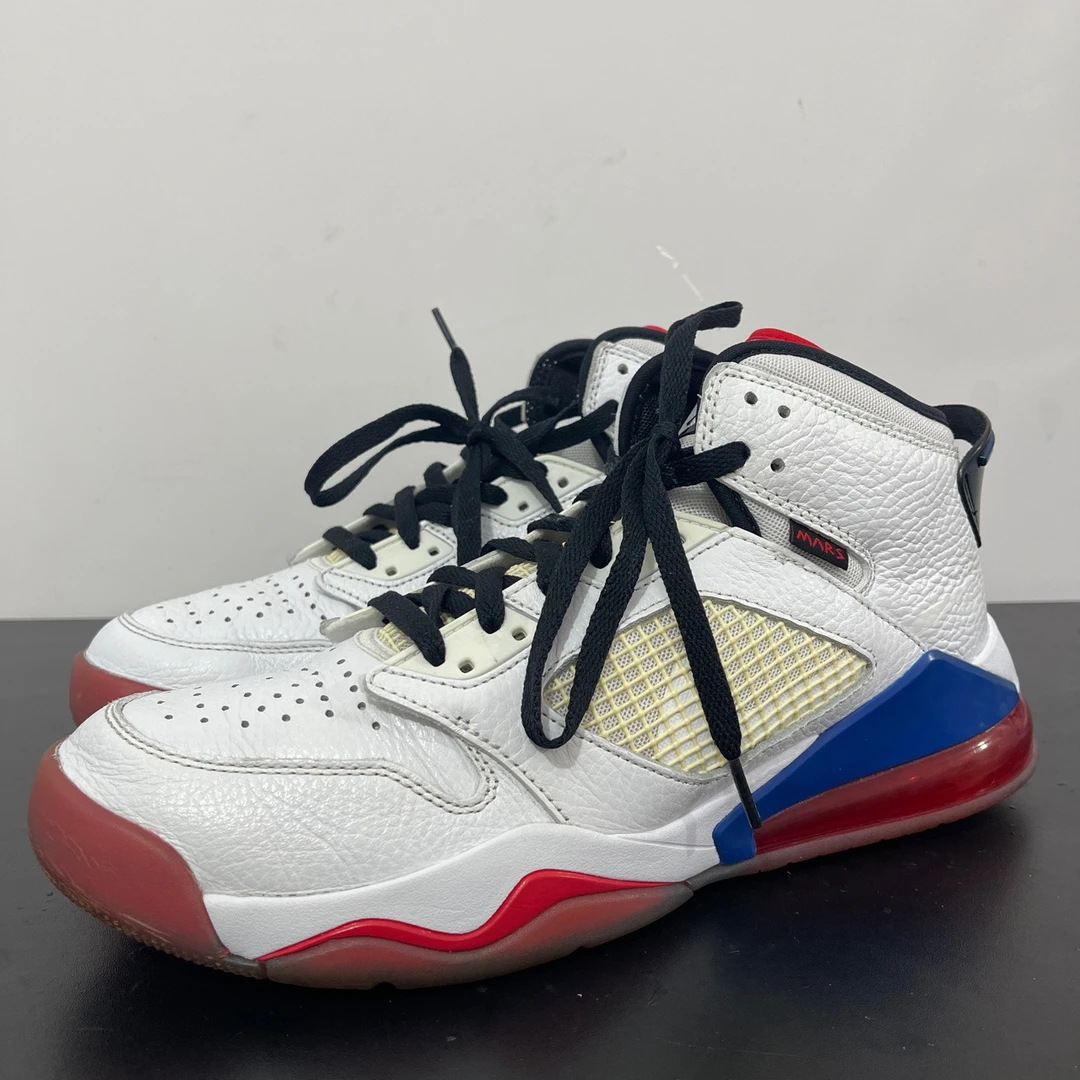 贰/44码/Jordan Mars270白红蓝球鞋/鞋头小开胶9新/无原盒公价769
