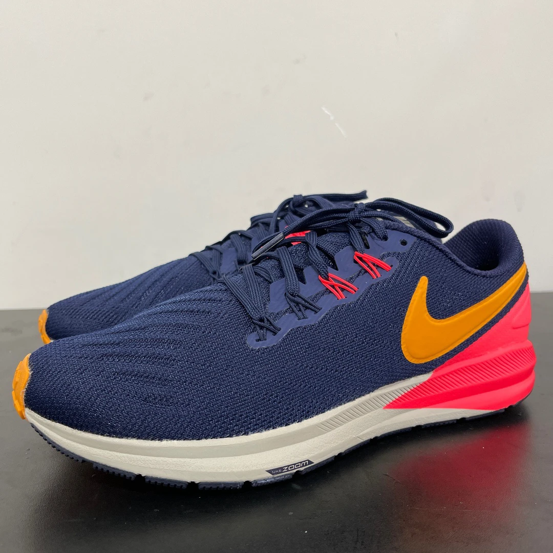 贰/42.5码/Nike ZoomStructure22蓝红跑鞋/95新/无原盒/公价609