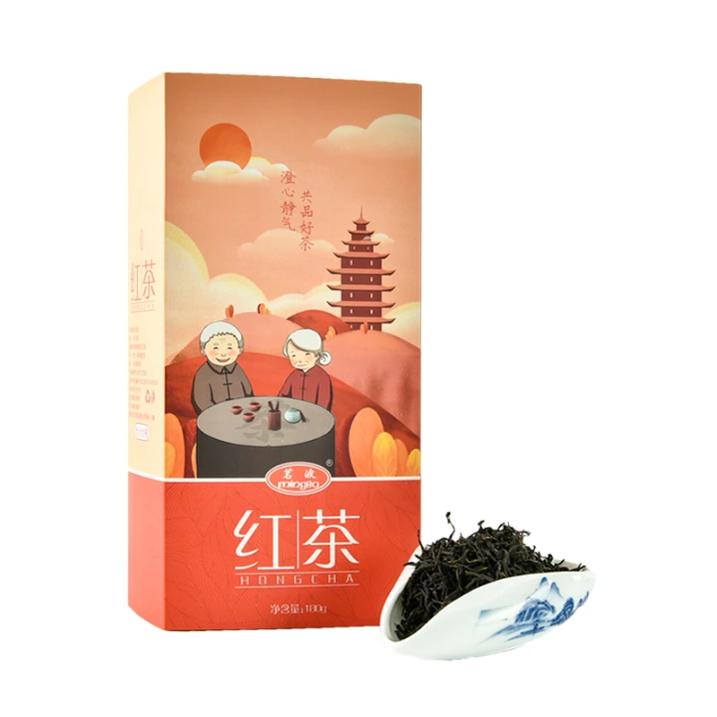 茗波红茶浓香型盒装茶叶新茶浓蜜香便携原叶茶包袋180g