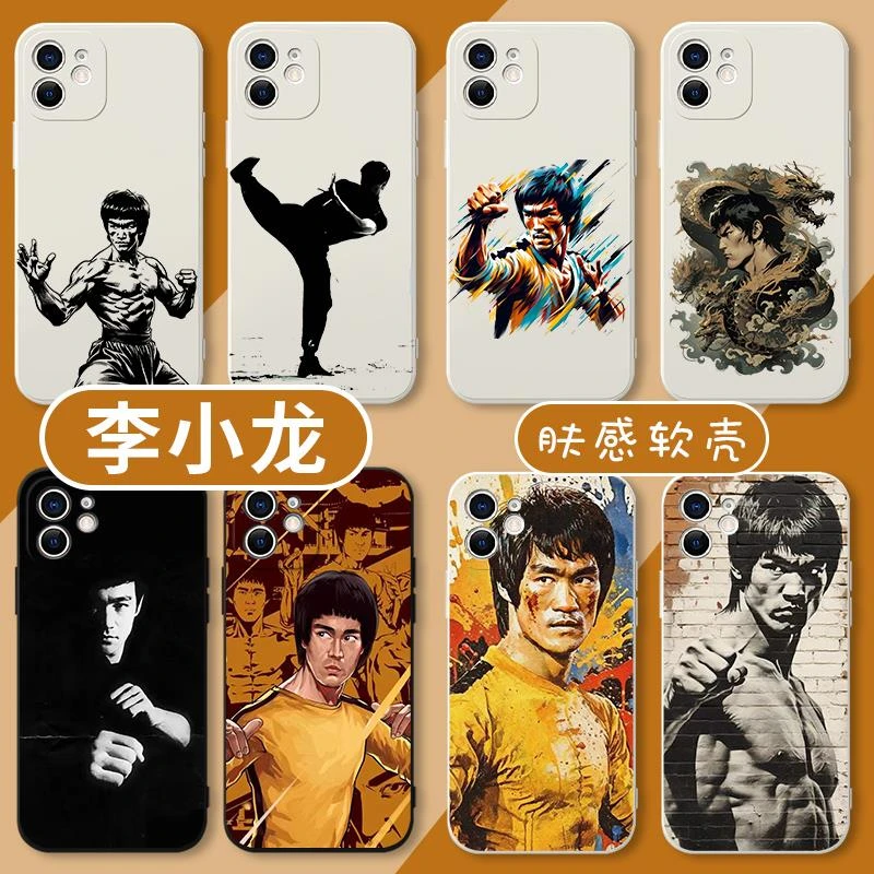 适用于李小龙手机壳苹果15华为mate60pro明星iPhone14proma手机壳