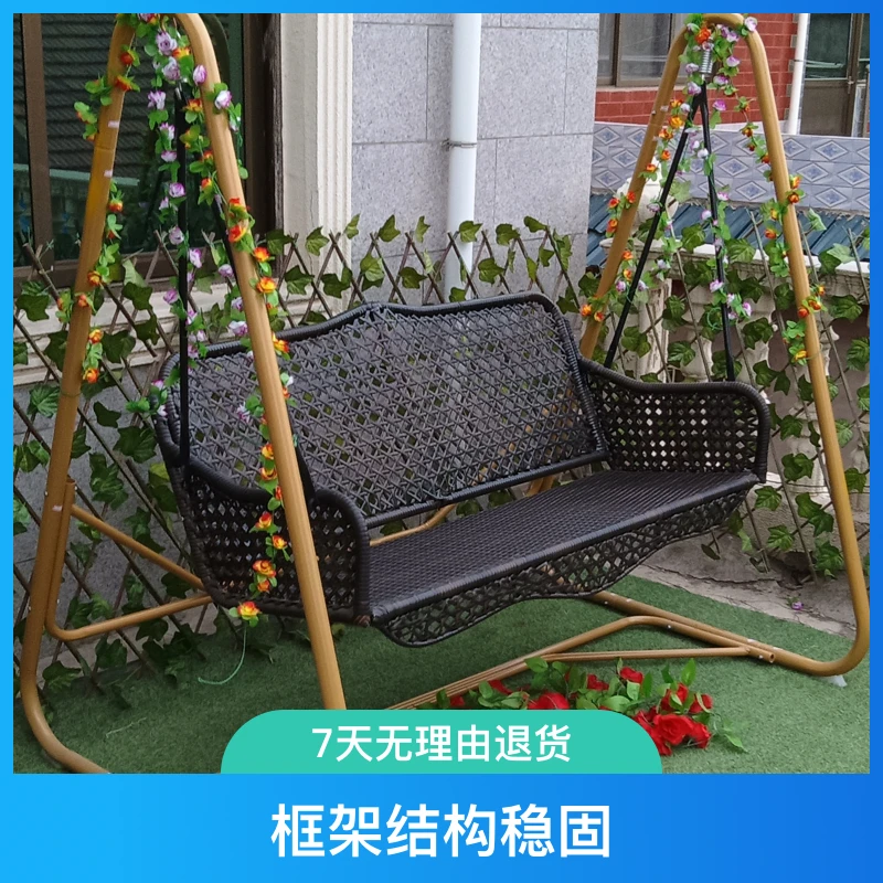 花园大款阳台吊秋千防水防晒耐老化防水坐垫抱枕质保三年终身