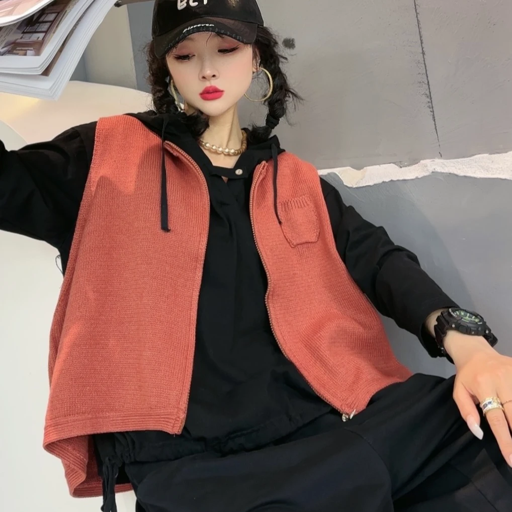 YDD 云朵朵原创自制 903款针织棉线百搭宽松休闲马甲ins外穿