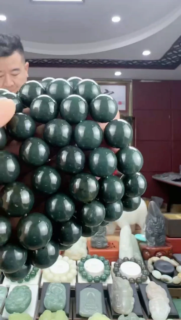 【闪购商品】和田玉手串未镶嵌且末蓝卡16多样性发货拍一发一