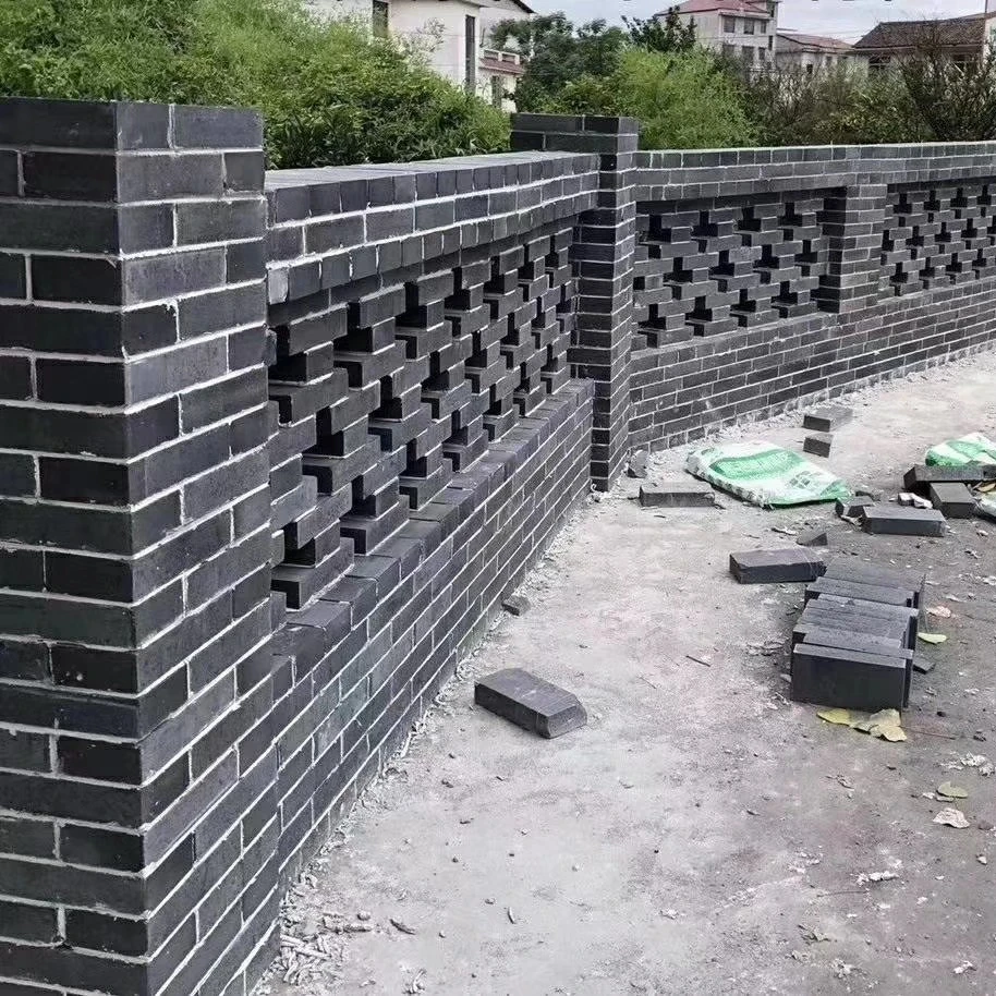 青砖仿古铺地地砖老砖片面砖城墙砖条砖火烧砖95砖机制砖墙头瓦帽