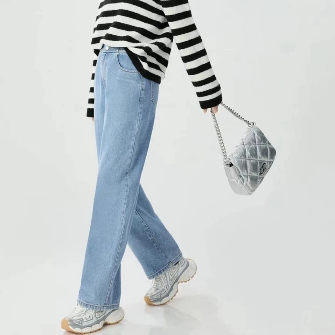 GIRDEAR/哥弟新款简约百搭挺括造型感遮肉萝卜型长裤1100513