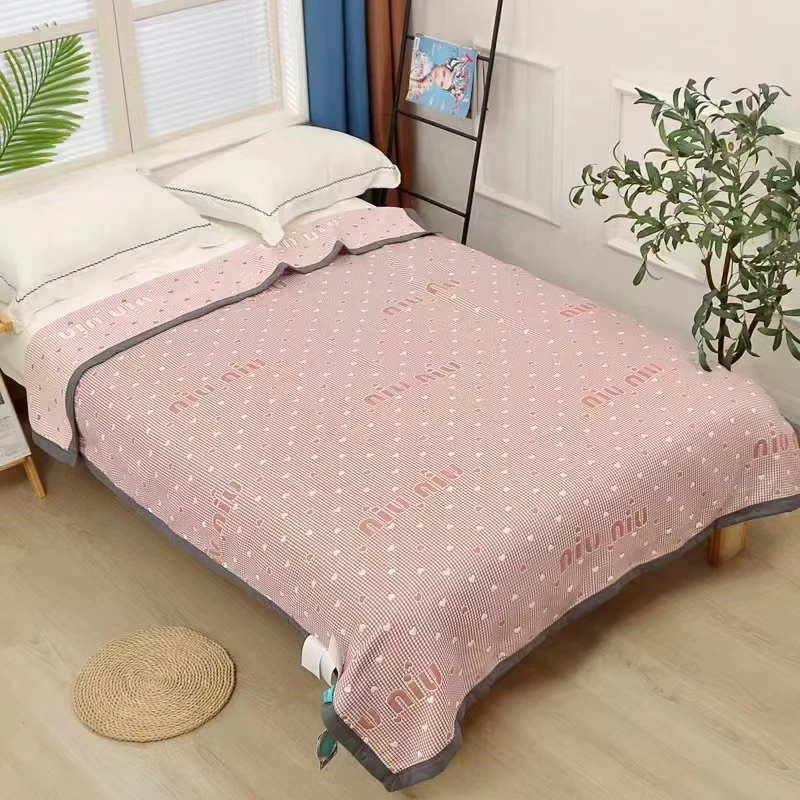 【空气层软凉席】<字母爱心-粉>2X2.3m<±5cm>单人透气凉爽