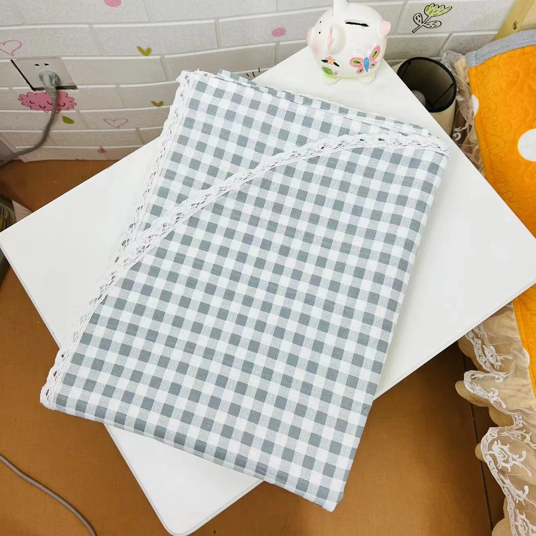 三枚缎卡【床单单件】<灰小格>235X245cm<±5cm>  亲肤 舒适 透气