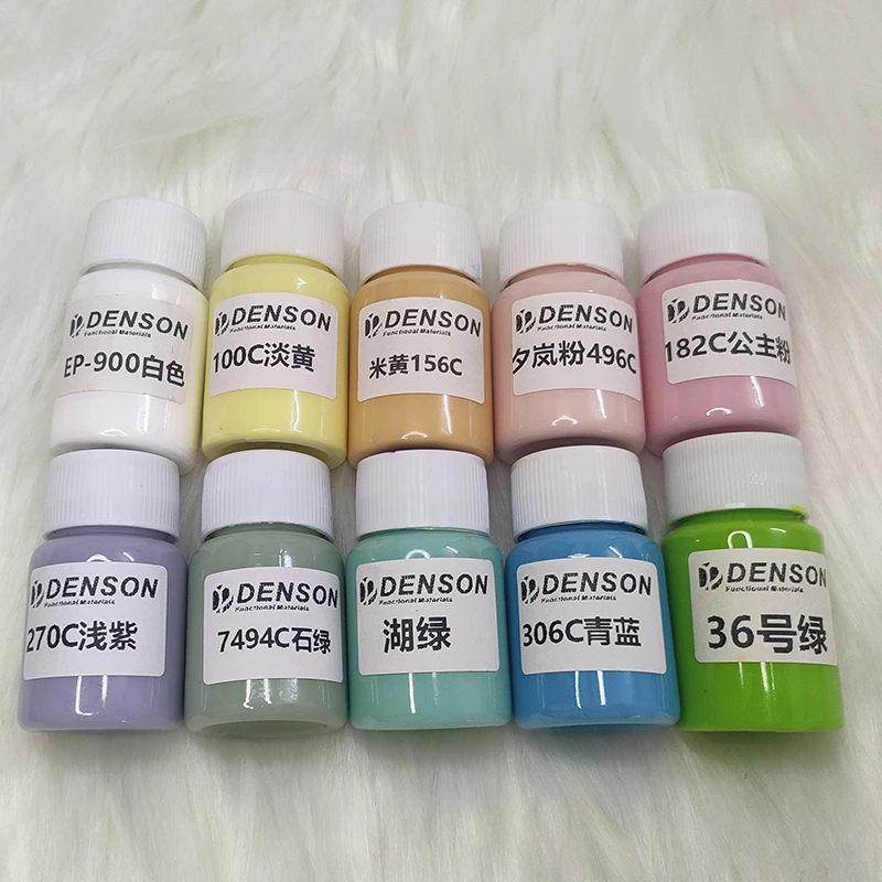 奶油风10色组合水晶滴胶无毒色膏