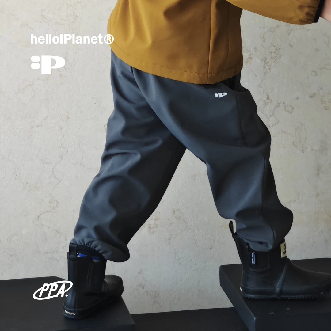 ppapa 现货 三防复合薄绒长裤纯色宽松百搭束脚工装裤 813529