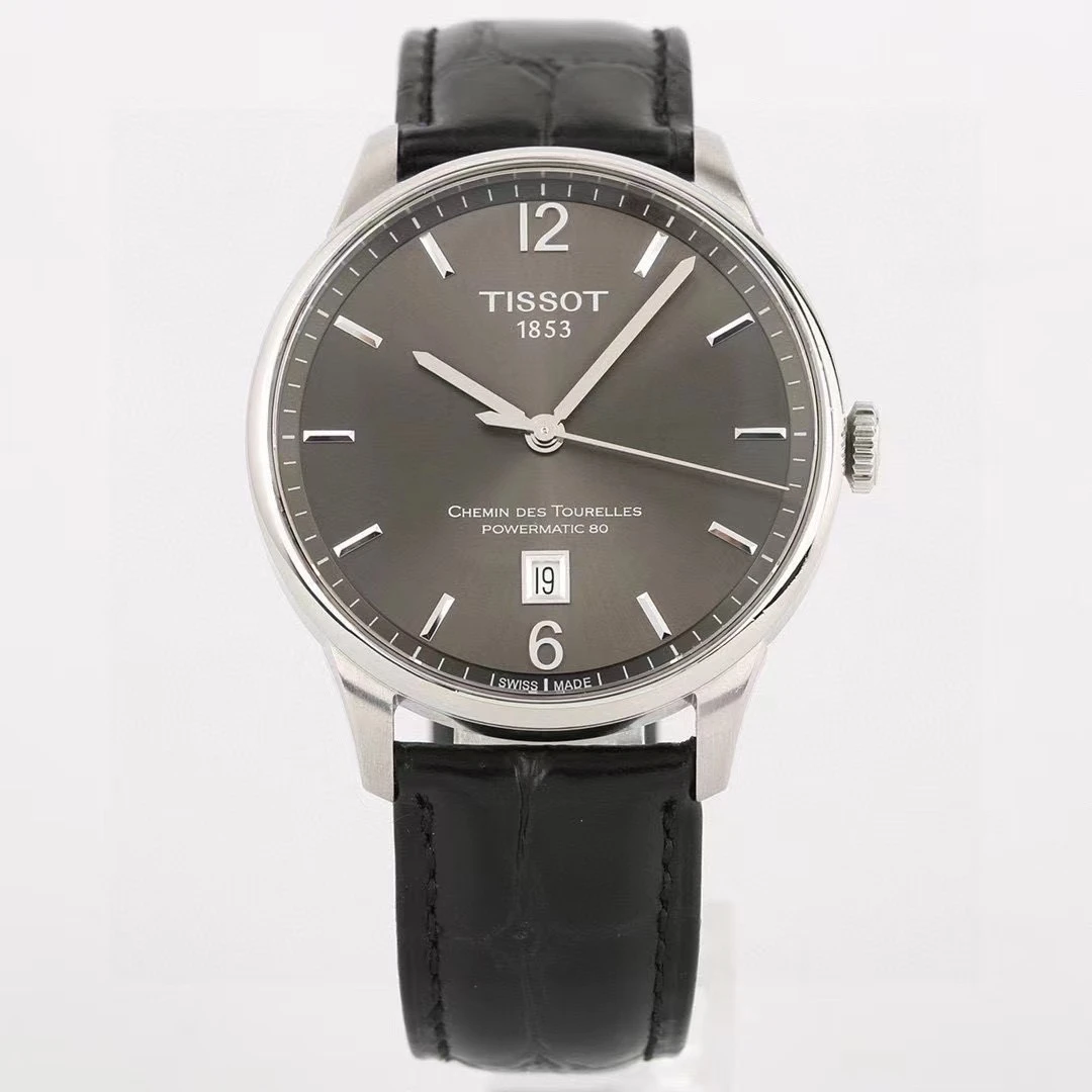 95新 Tissot/天梭 杜鲁尔T099.407.16.447.00 自动机械 42表径