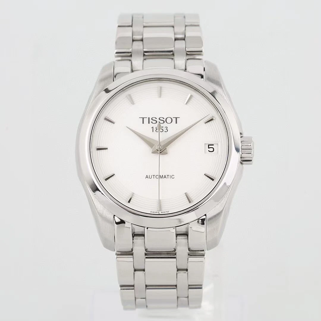 95新 Tissot/天梭 库图T035.207.11.011.00 女士自动机械 32表径