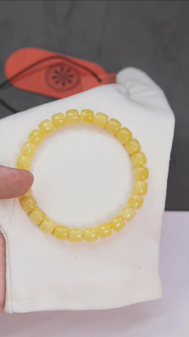 【闪购商品】蜜蜡手链未镶嵌2346/8mm鸡油黄单圈