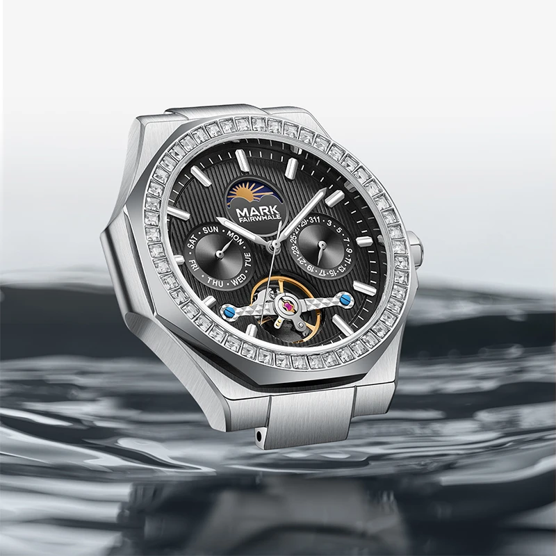 马克华菲男士全自动机械表潮流防水夜光商务百搭高档经典手表6740