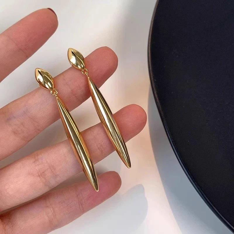 2025年新款耳饰简约高级感线条耳环女气质ins冷淡风百搭流苏耳钉