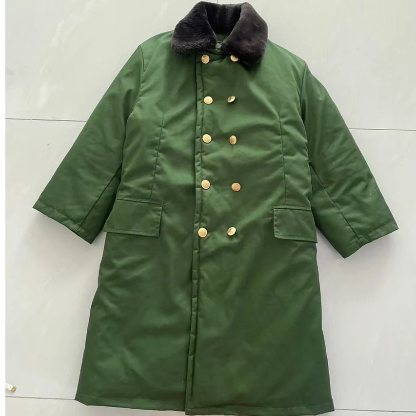 军棉大衣加厚款后尾开叉全工艺涤卡棉面料