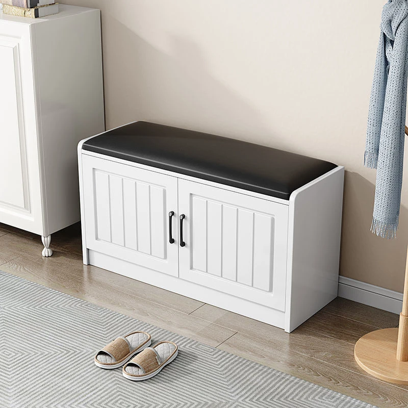 入户换鞋凳防尘鞋柜家用进门可坐多功能沙发凳大容量储物收纳鞋凳