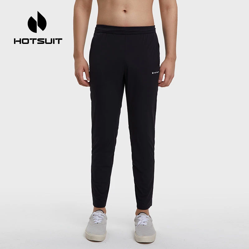 HOTSUIT后秀运动长裤男新款修身针织裤跑步透气休闲春秋款卫裤