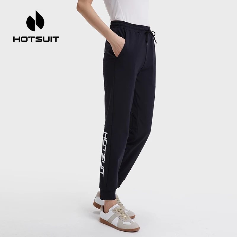 hotsuit后秀女士束脚运动裤2023冬季弹力跑步健身修身显瘦长裤c