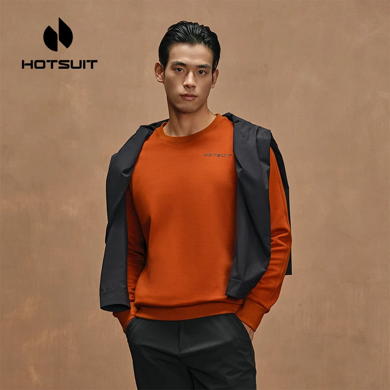 HOTSUIT后秀针织套头衫新款男保暖柔绒长袖T恤亲肤秋冬外穿内搭