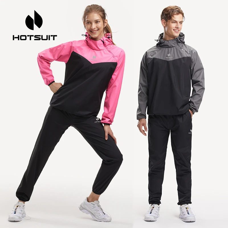 HOTSUIT后秀明星同款套头暴汗服长袖跑步健身运动套装