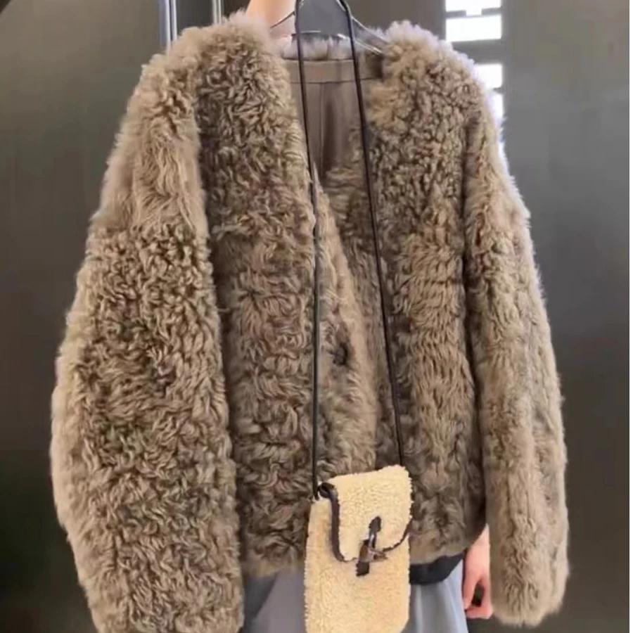 2024流行美拉德穿搭美式复古超好看外套女秋冬季1009