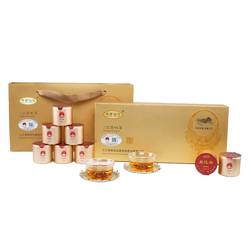 侗美仙池三江红茶100g礼盒装仙池红/三江红/芽中芽早春新茶叶特级