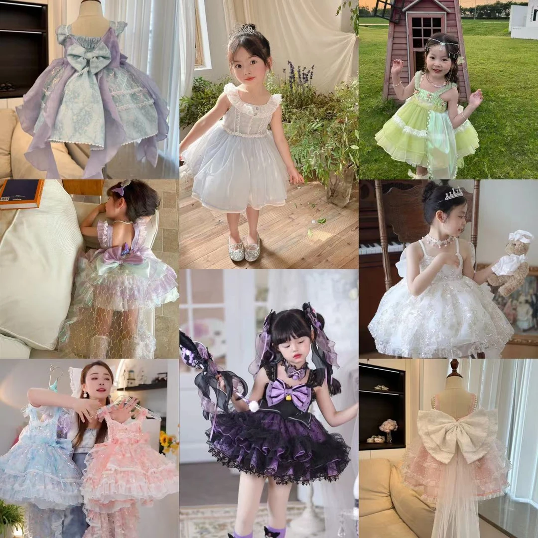 【GQ】高端定制洛丽塔四季款公主裙连衣裙甜美礼服儿童四季吊带裙