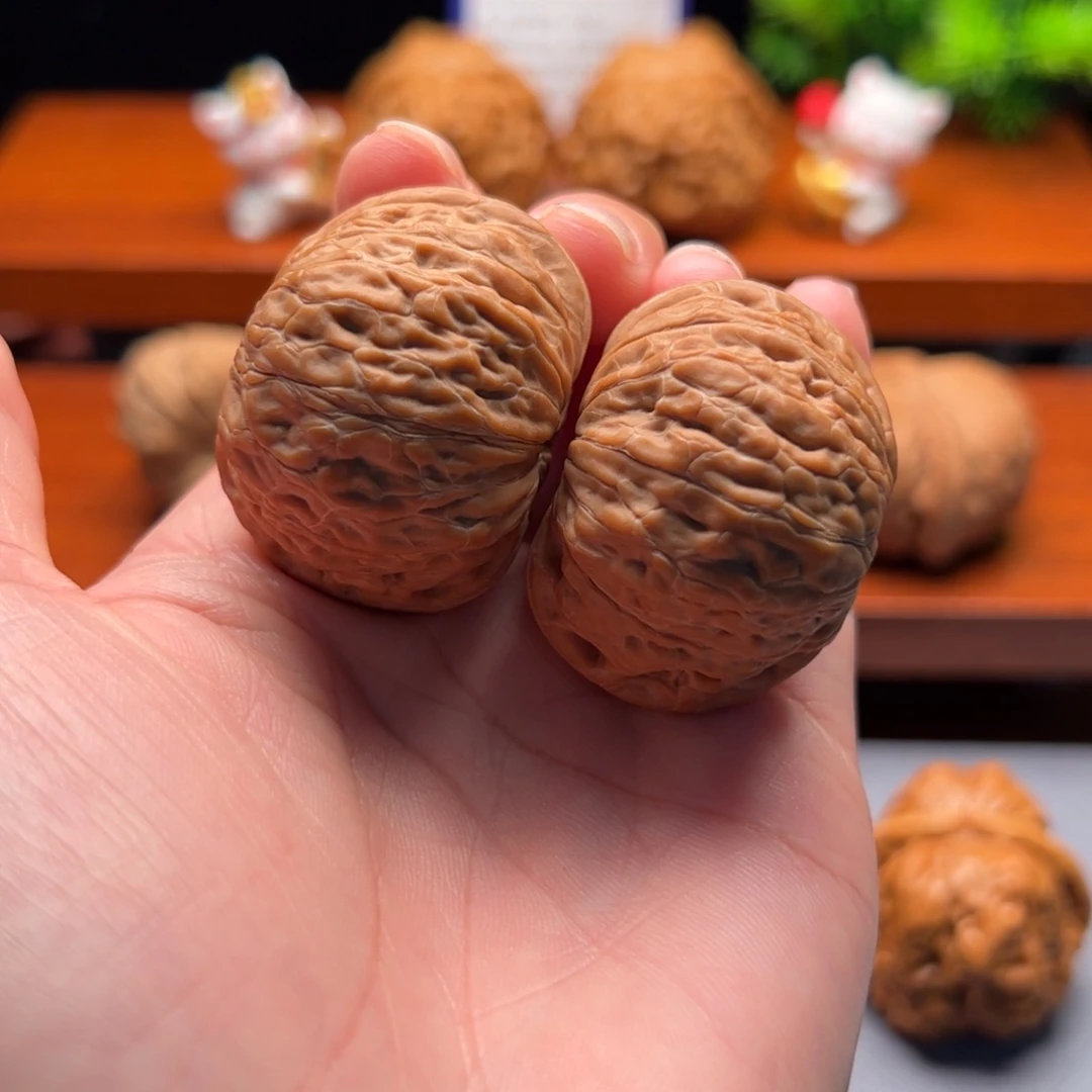 文玩核桃把件铁锤38全品