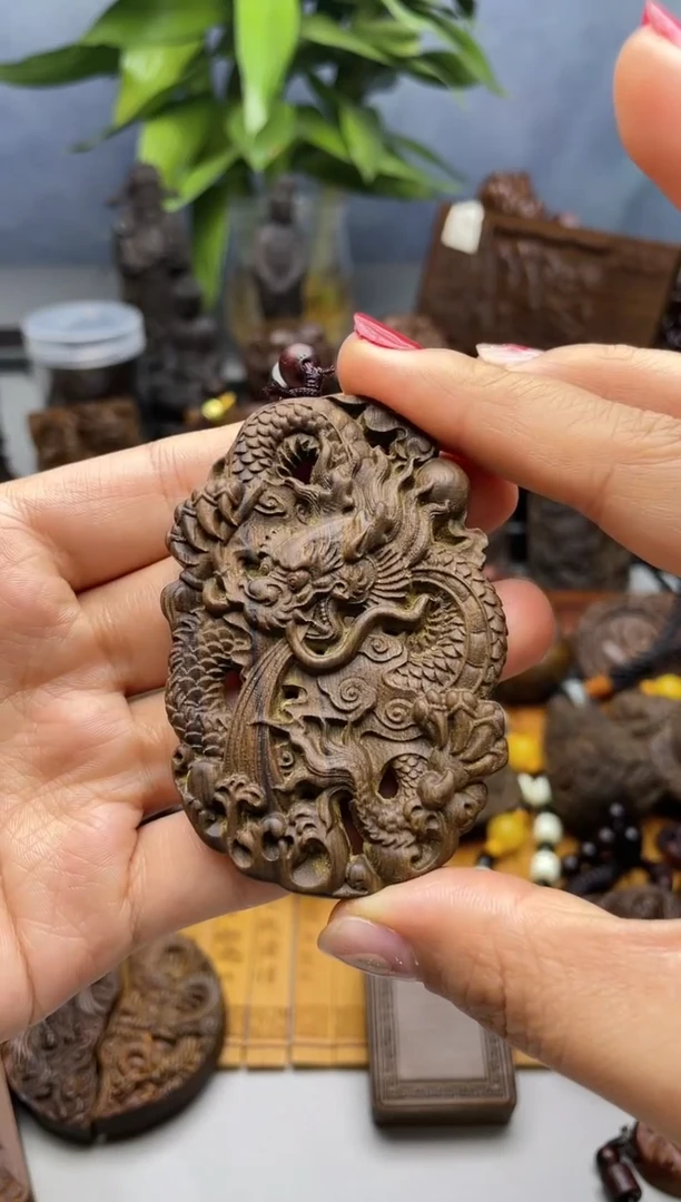 【闪购商品】檀木双面小龙牌19.99