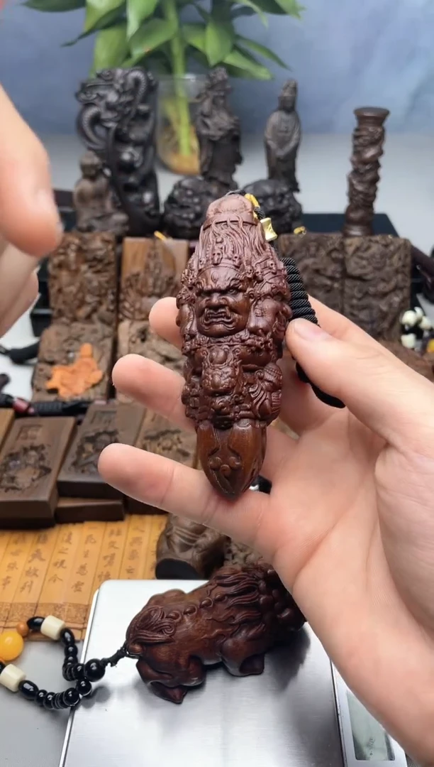 【闪购商品】香木大黑天降棒棒脖挂