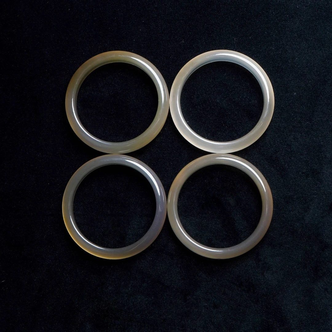 【黑冰】天然A等玛瑙手镯 高冰透帝王透玉石手镯[多样性发其一]