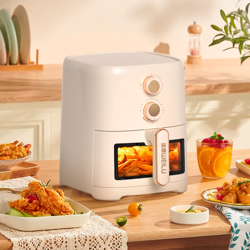 维鹿新款可视空气炸锅一体机多功能电烤锅家用低脂无油烟