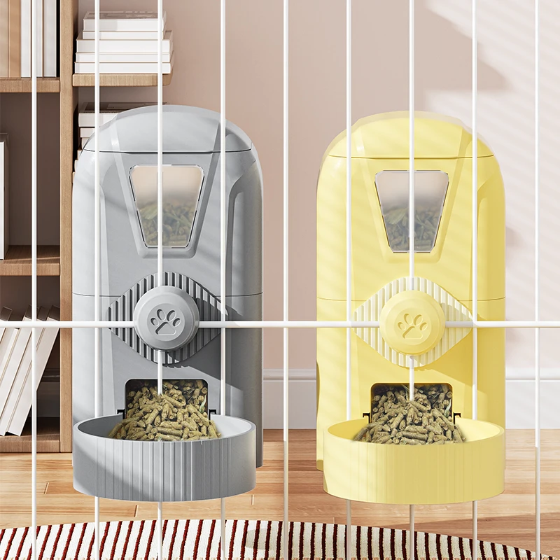 兔子自动喂食器食盆宠物兔兔荷兰猪可挂式防扒防打翻食盒饭碗用品