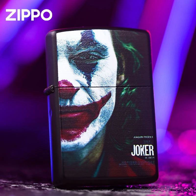 ZIPPO打火机 红唇小丑-小黑盒 经典送礼个性款防风煤油打火机男士