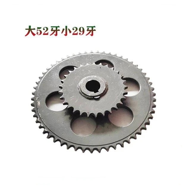 沃得锐龙收割机配件 割台搅龙改装提速链轮 双牙轮