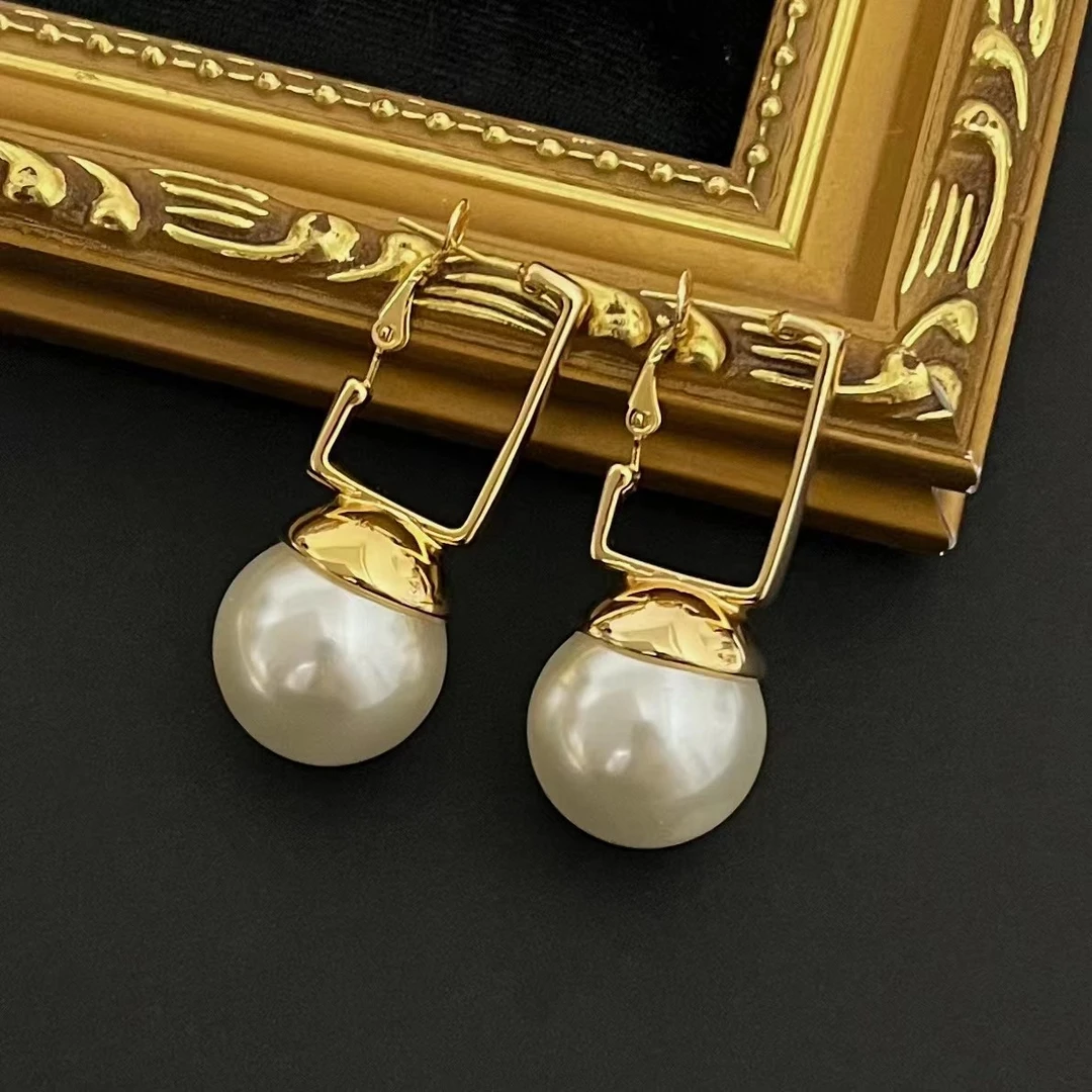 铜合金耳饰  r860高级感复古大气耳饰个性夸张法式耳坠耳钉女耳环