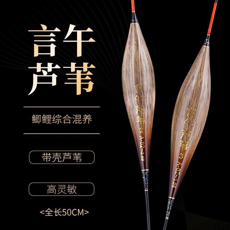 言午芦苇正品b02黑坑竞技休闲野钓鲫鱼鲤鱼老芦苇手工浮漂